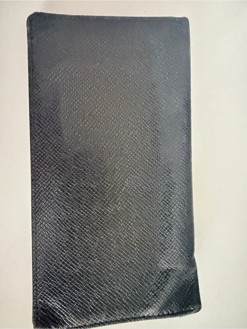 Authentic Louis Vuitton Black Taiga Leather Long Bifold Wallet
